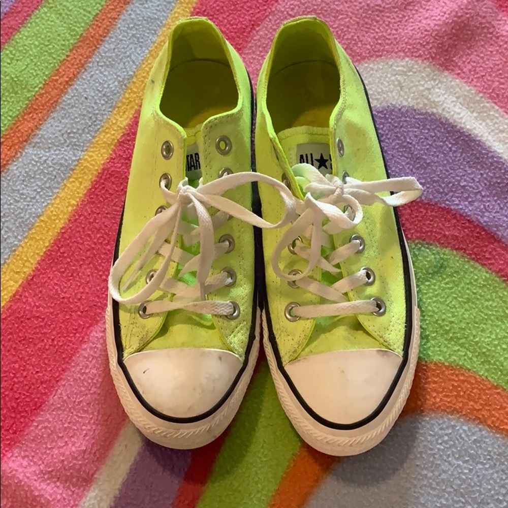 Neon Yellow Converse